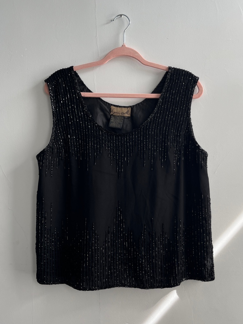 Vintage Beaded Size Large Top